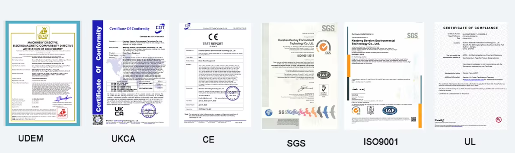 Certificates